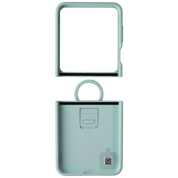 SAMSUNG Official Silicone Cover Case with Ring for Galaxy Z Flip5 - Ocean Green Image 3