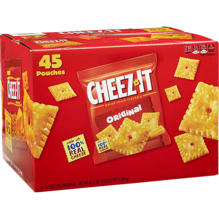 Cheez-It Original Crackers Snack Packs 1.5 Ounce (45 Count) Image 1