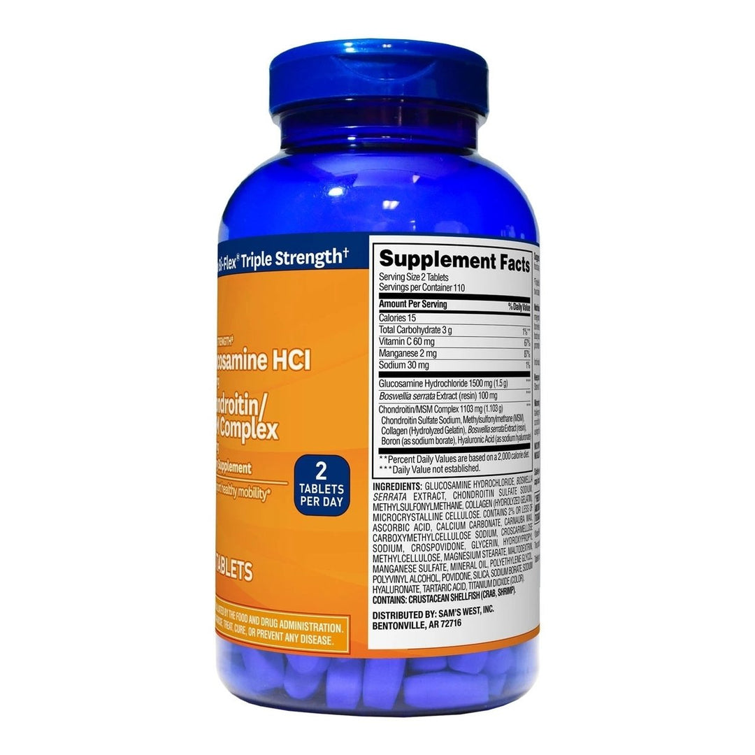 Members Mark Triple Strength Glucosamine Chondroitin MSM (220 Count) Image 2