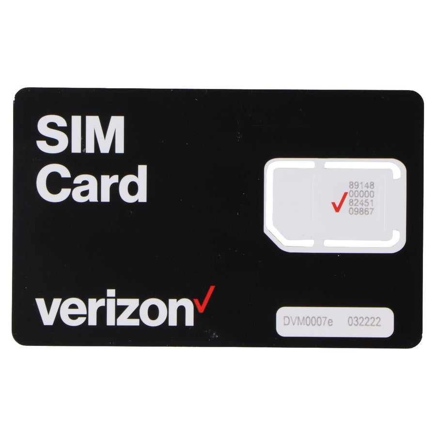 Verizon SIM Card (M2MTCSIM-TRI-NR-D) 3 Size Cutout Image 1