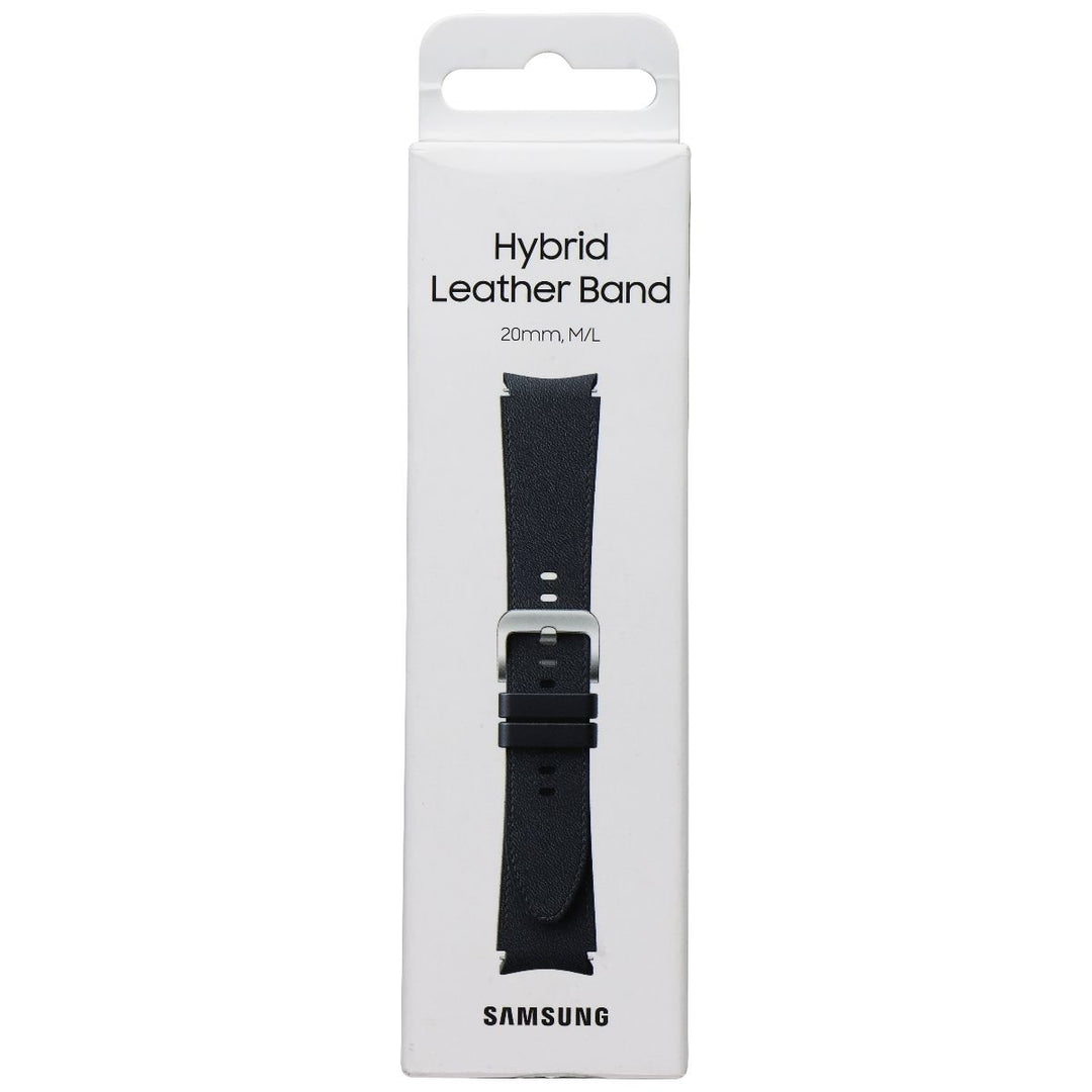 Samsung Hybrid Leather Band for Galaxy Watch4 and Later (20mm) M/L - Navy Image 1