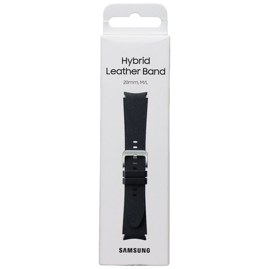 Samsung Hybrid Leather Band for Galaxy Watch4 and Later (20mm) M/L - Navy Image 1