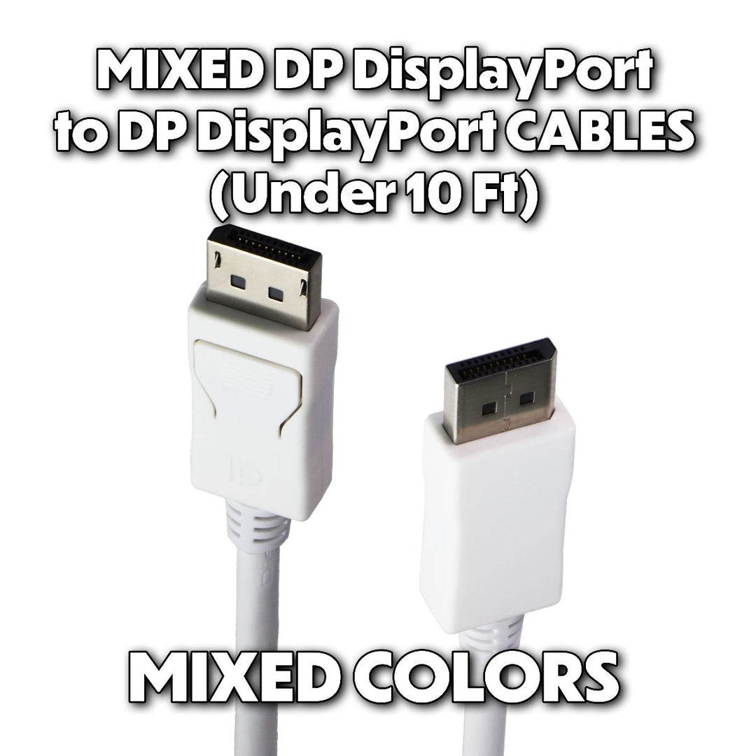 Mixed/Generic (DP) DisplayPort to DisplayPort Cable (Under 10Ft) - Mixed Colors Image 1