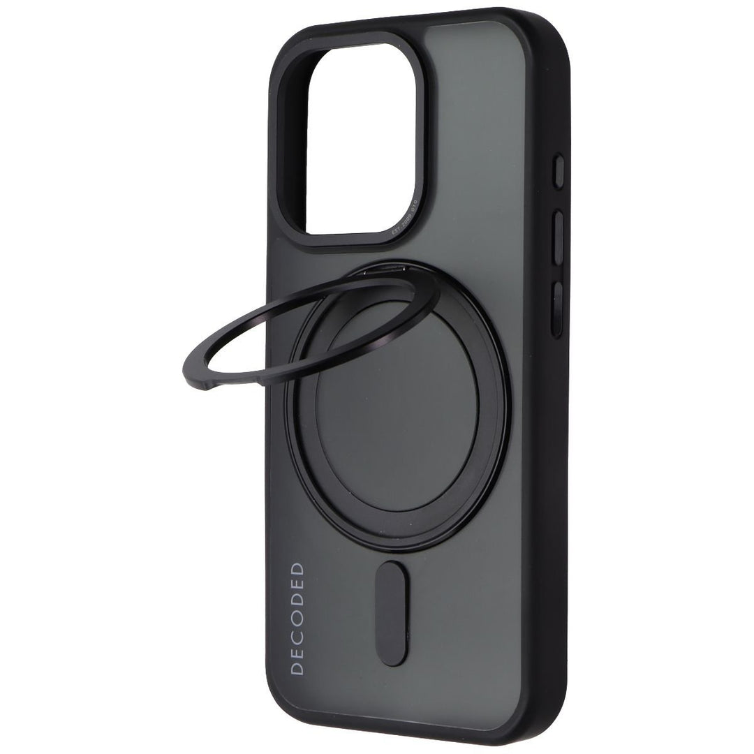 Decoded 360 Loop Stand Back Cover for MagSafe for iPhone 15 Pro - Frost Black Image 1