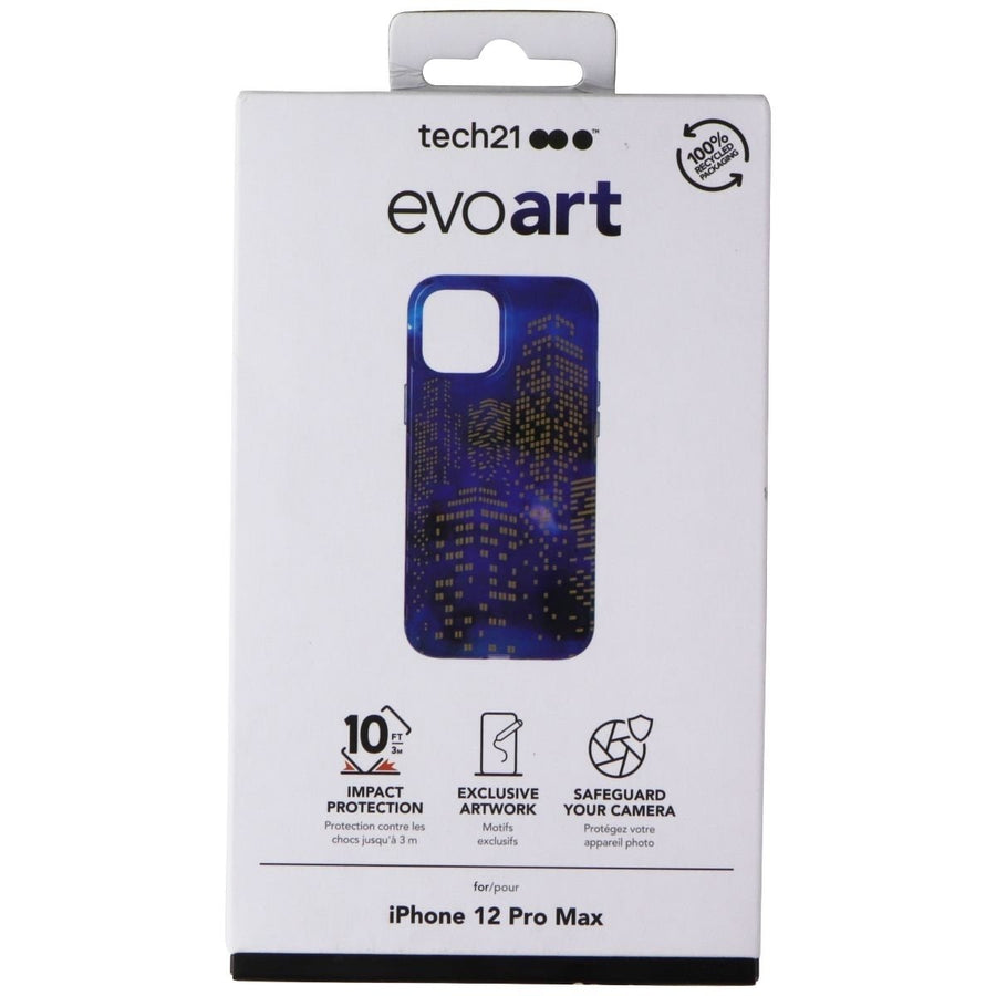 Tech21 Evo Art Series Case for Apple iPhone 12 Pro Max - Blue City Skyline Image 1