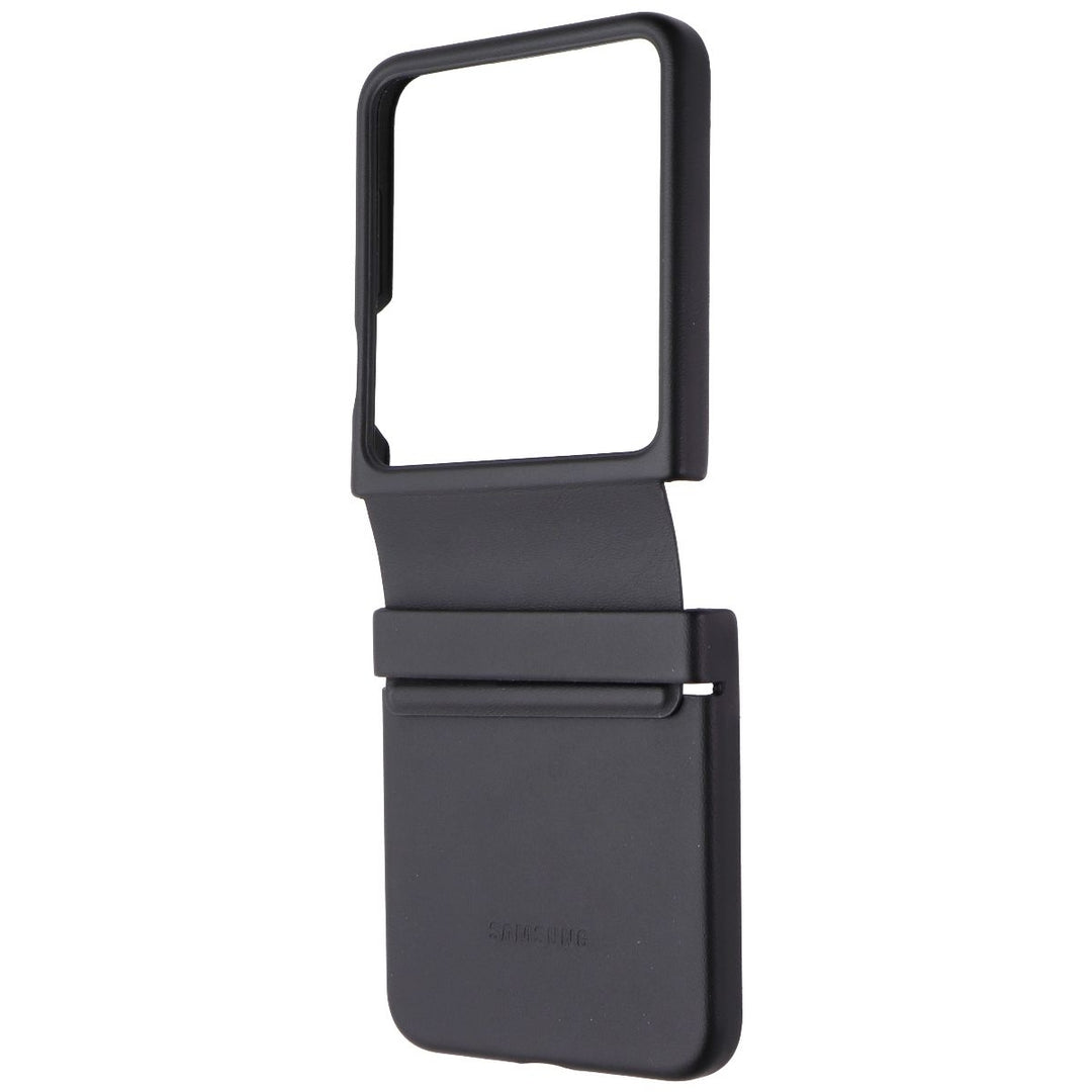 Samsung Flap Eco-Leather Case for Samsung Galaxy Z Flip5 - Black Image 1