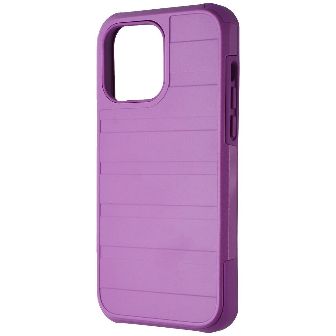 Verizon Rugged Dual Layer Case for Apple iPhone 14 Pro Max - Mulberry (Purple) Image 1