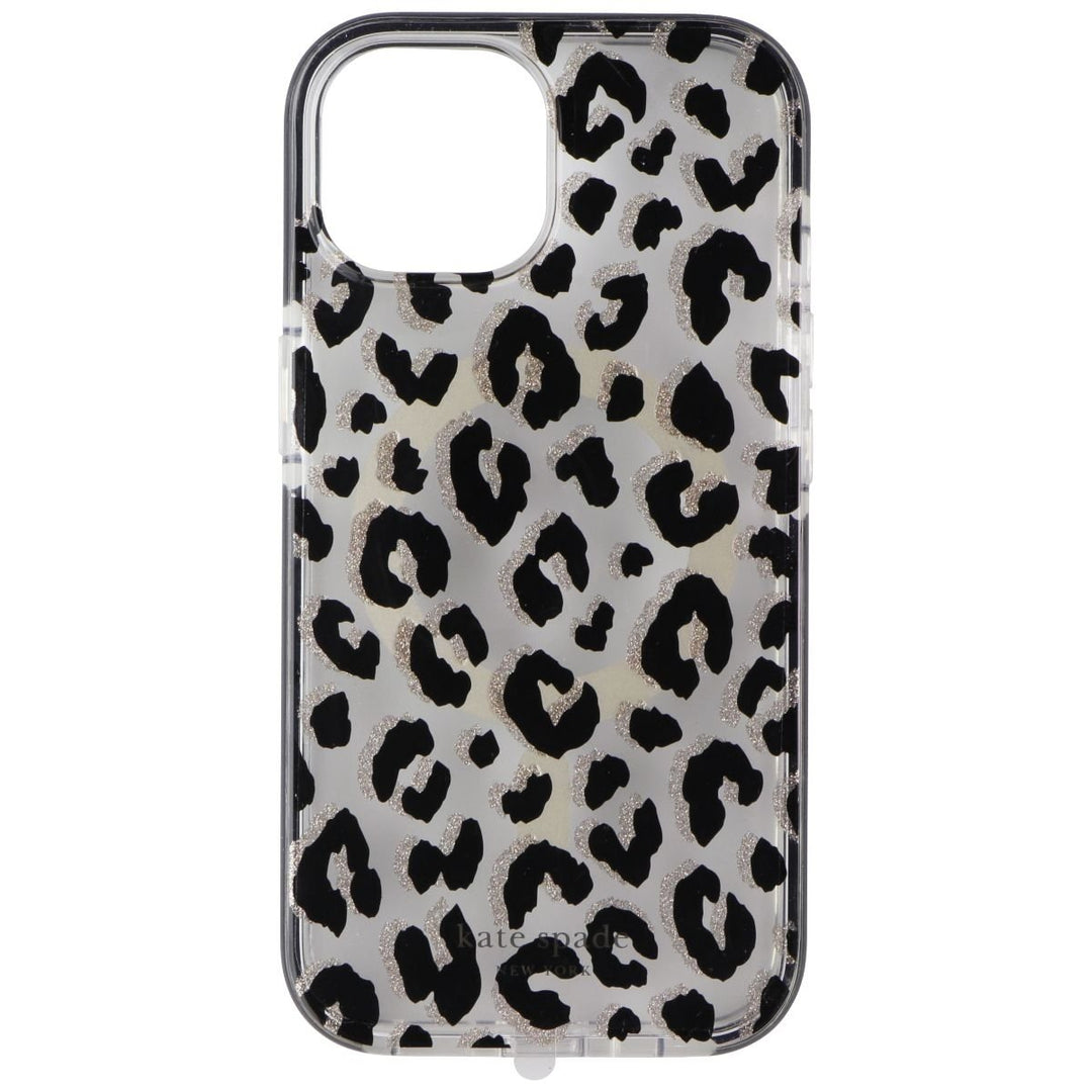 Kate Spade Case for MagSafe for Apple iPhone 15 - City Leopard Black Image 2