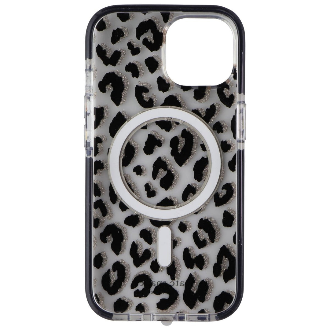 Kate Spade Case for MagSafe for Apple iPhone 15 - City Leopard Black Image 3