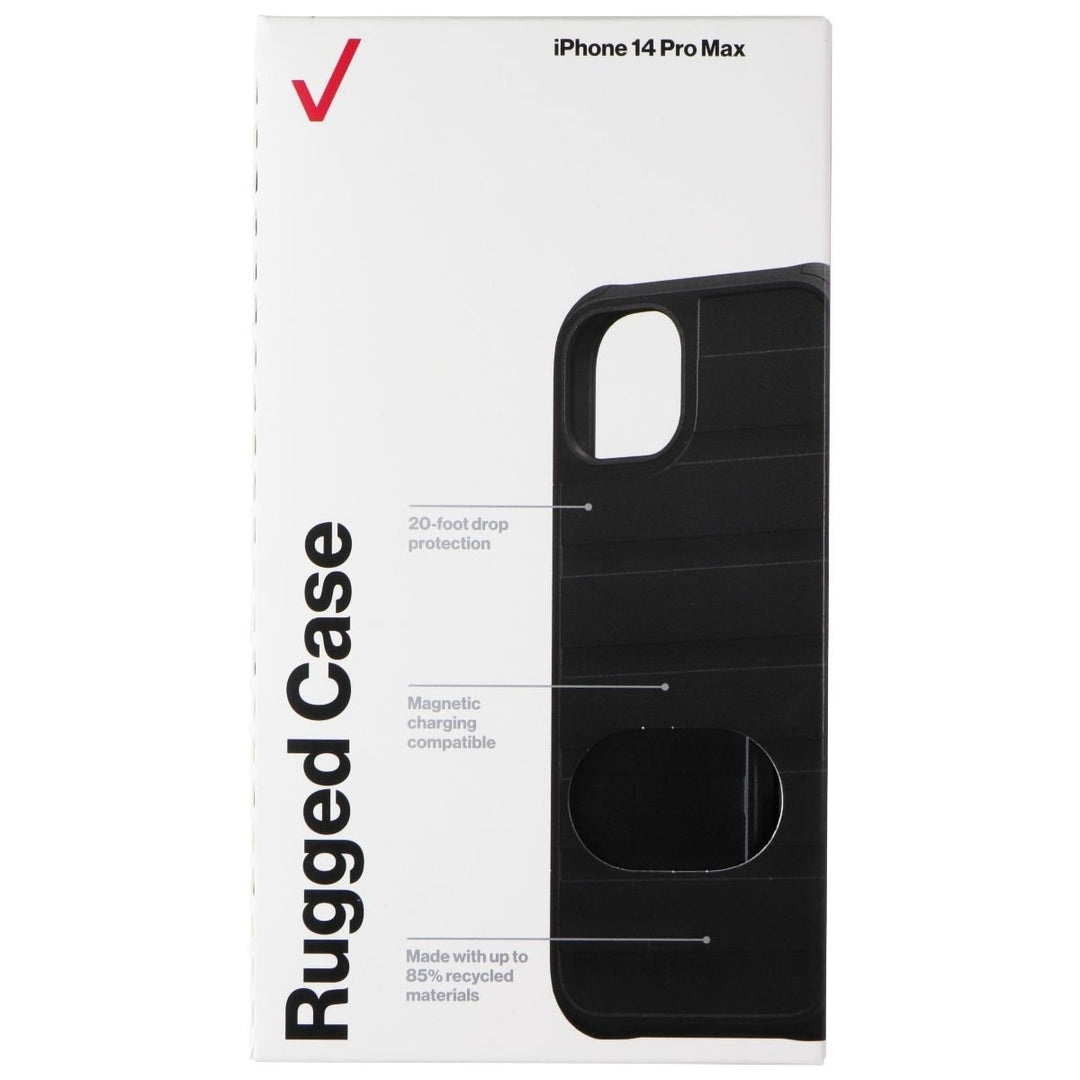 Verizon Rugged Series Hard Case for Apple iPhone 14 Pro Max - Black Image 1