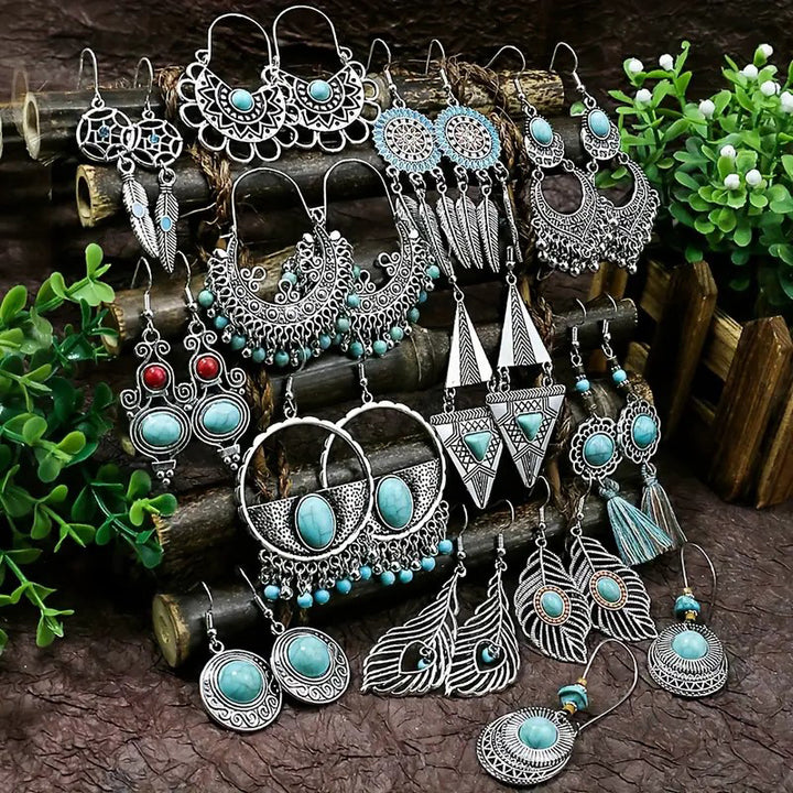 Clearance!! 20 Pcs Random Items FashionandVintage Earrings/Rings/Necklaces,Different Styles,Tribal Boho Trendy Jewelry Image 7