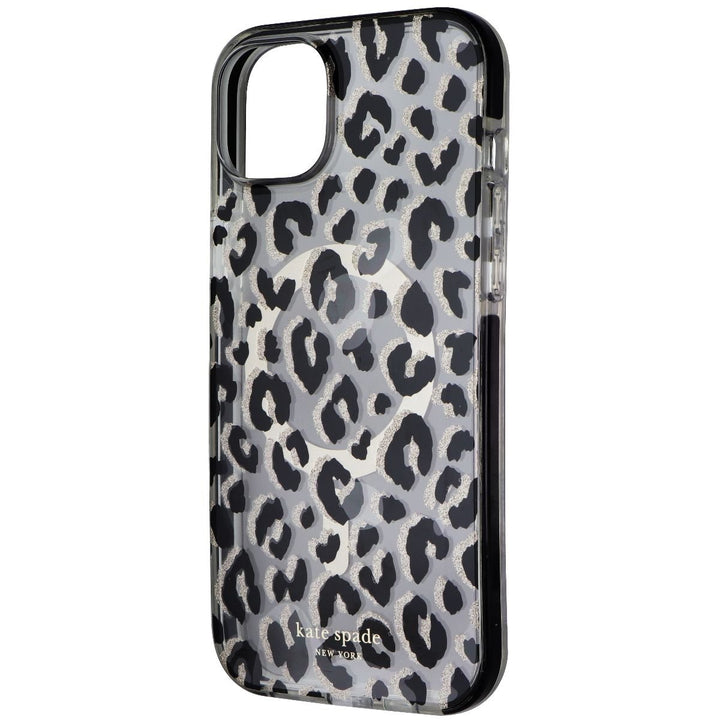 Kate Spade York MagSafe Case for iPhone 15 Plus - City Leopard Glitter Image 1