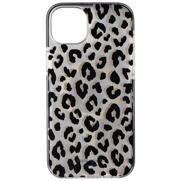 Kate Spade York MagSafe Case for iPhone 15 Plus - City Leopard Glitter Image 2