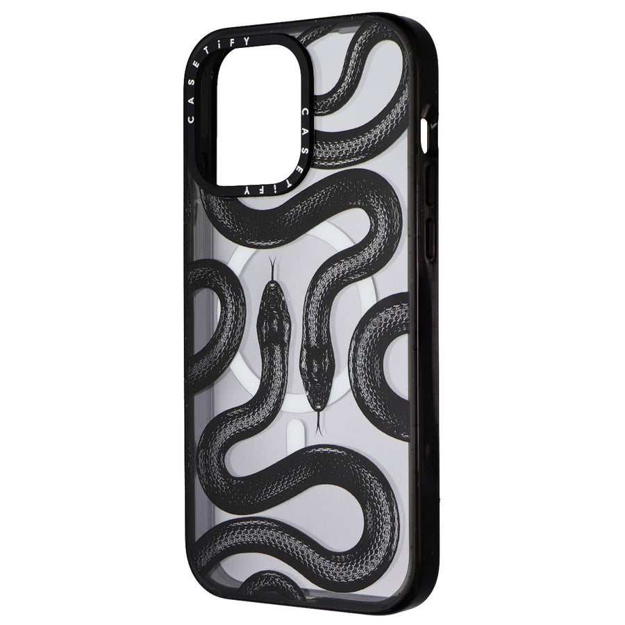 Casetify Impact Series Case for MagSafe for iPhone 15 Pro Max - Black Kingsnake Image 1