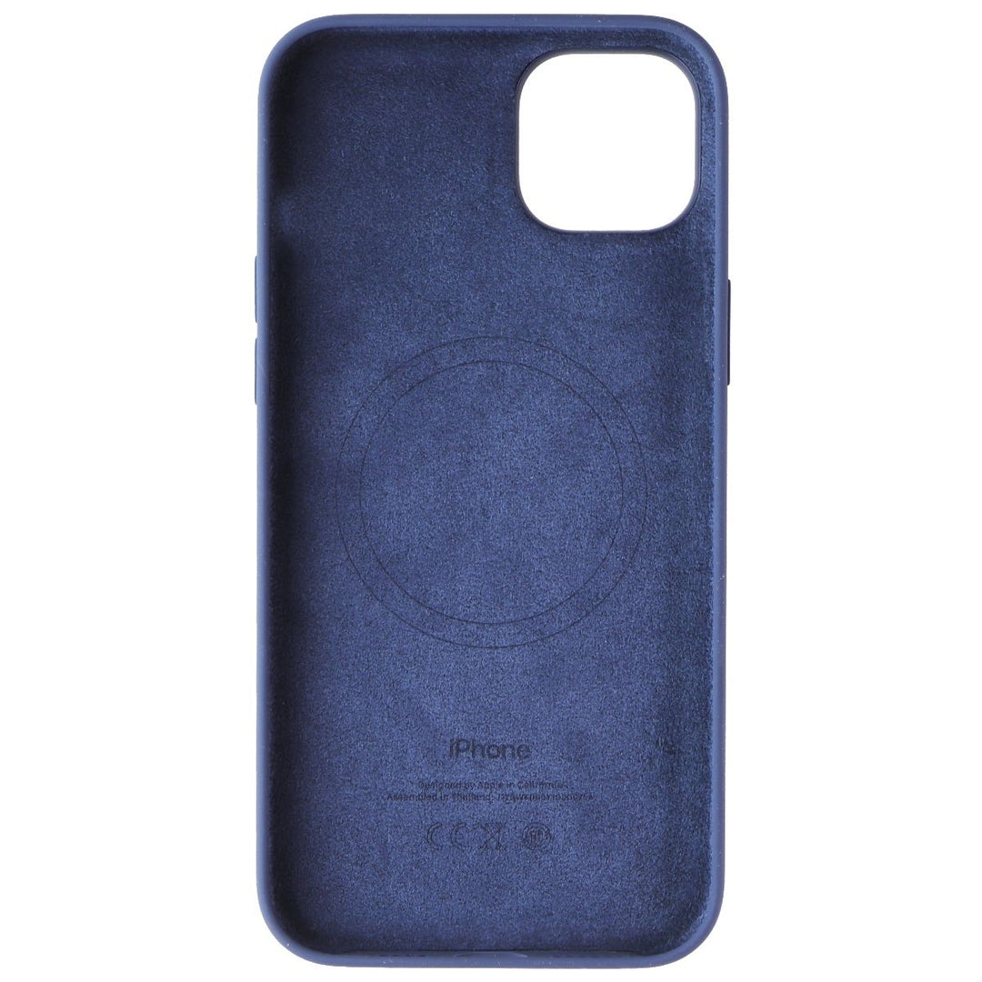 Apple Silicone Case for MagSafe for Apple iPhone 15 Plus - Storm Blue Image 3