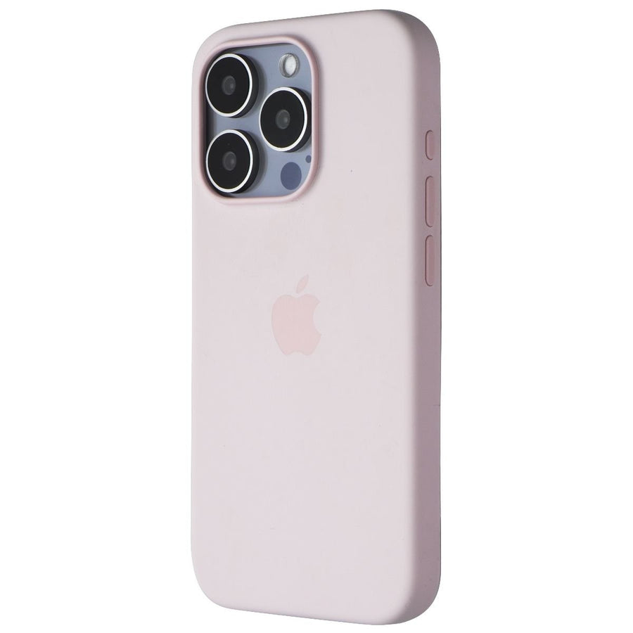 Apple Official Silicone Case for MagSafe for iPhone 15 Pro - Light Pink Image 1