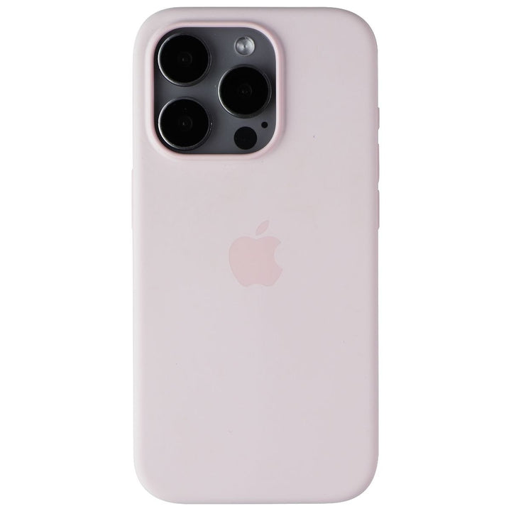 Apple Official Silicone Case for MagSafe for iPhone 15 Pro - Light Pink Image 2