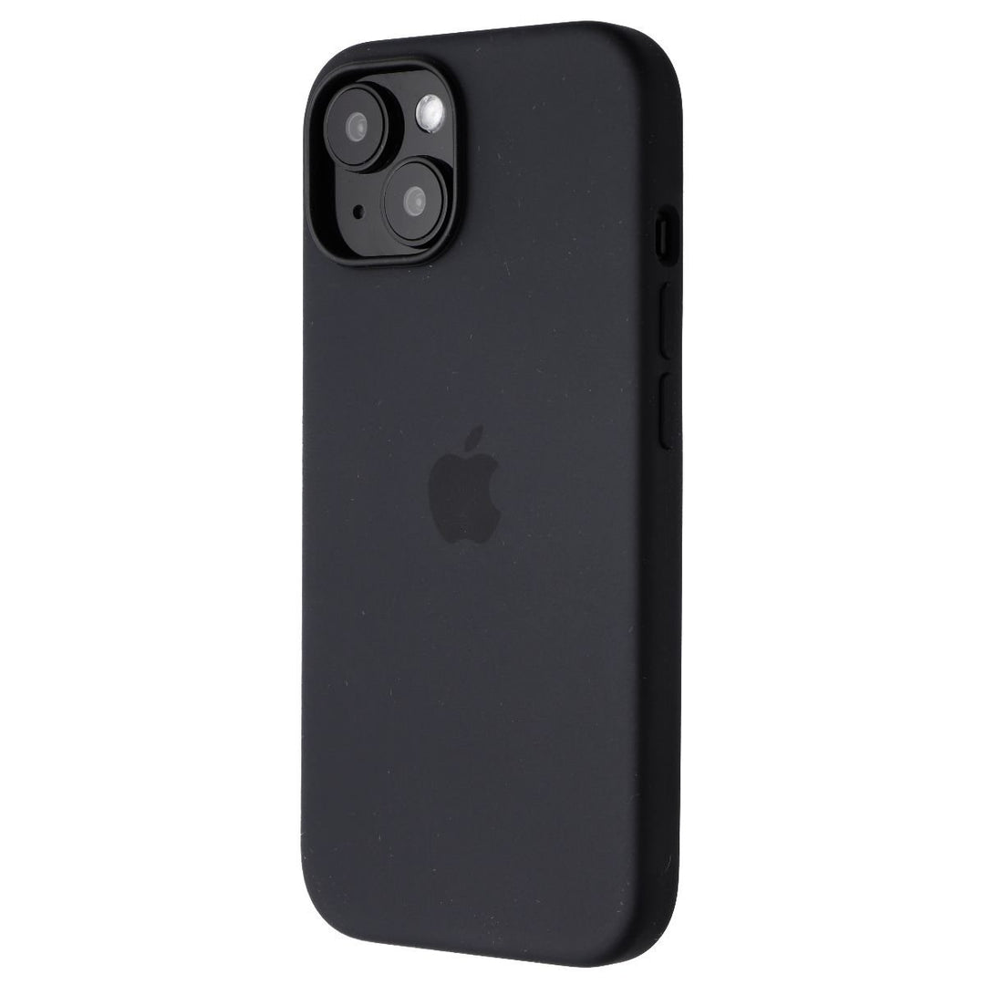 Apple Official Silicone Case for MagSafe for iPhone 15 - Black Image 1