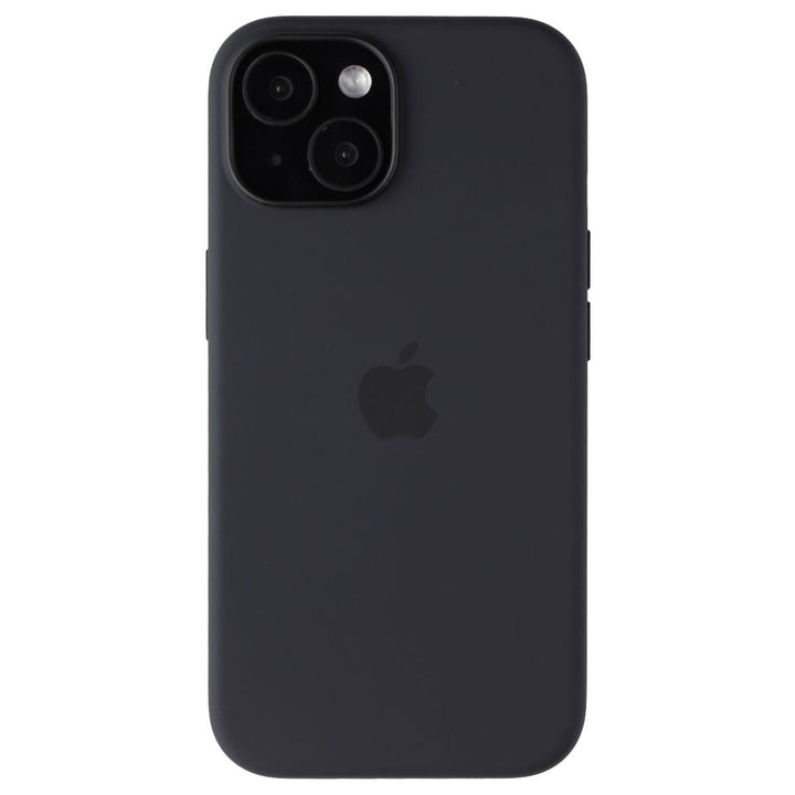 Apple Official Silicone Case for MagSafe for iPhone 15 - Black Image 2