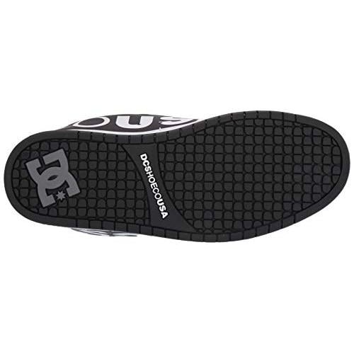 DC Shoes Mens Court Graffik SE Shoes White/Black/White Print - 300927-WBW WHITE/BLACK/WHITE PRINT Image 4