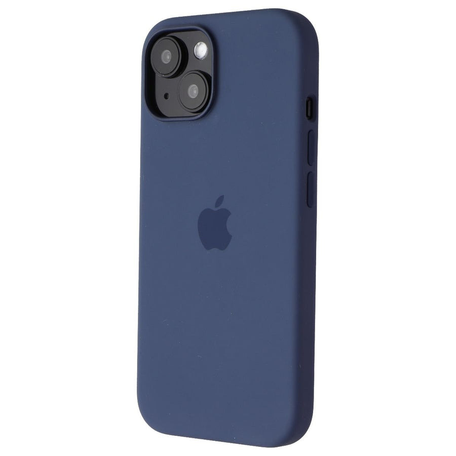 Apple Official Silicone Case for MagSafe for iPhone 15 - Storm Blue Image 1