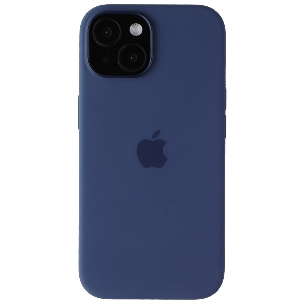 Apple Official Silicone Case for MagSafe for iPhone 15 - Storm Blue Image 2