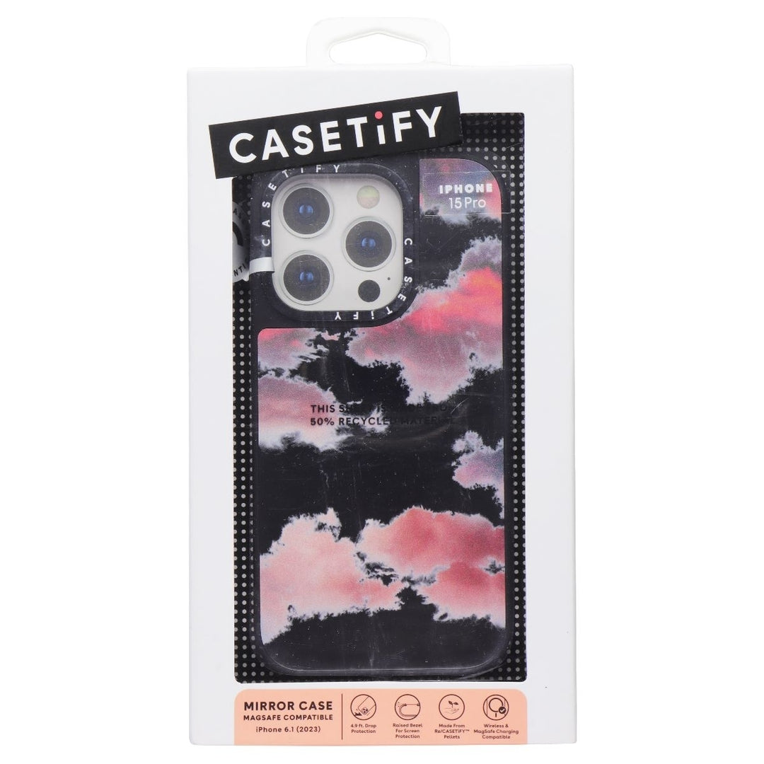 CASETiFY Mirror Case for MagSafe for iPhone 15 Pro - Clouds Image 1