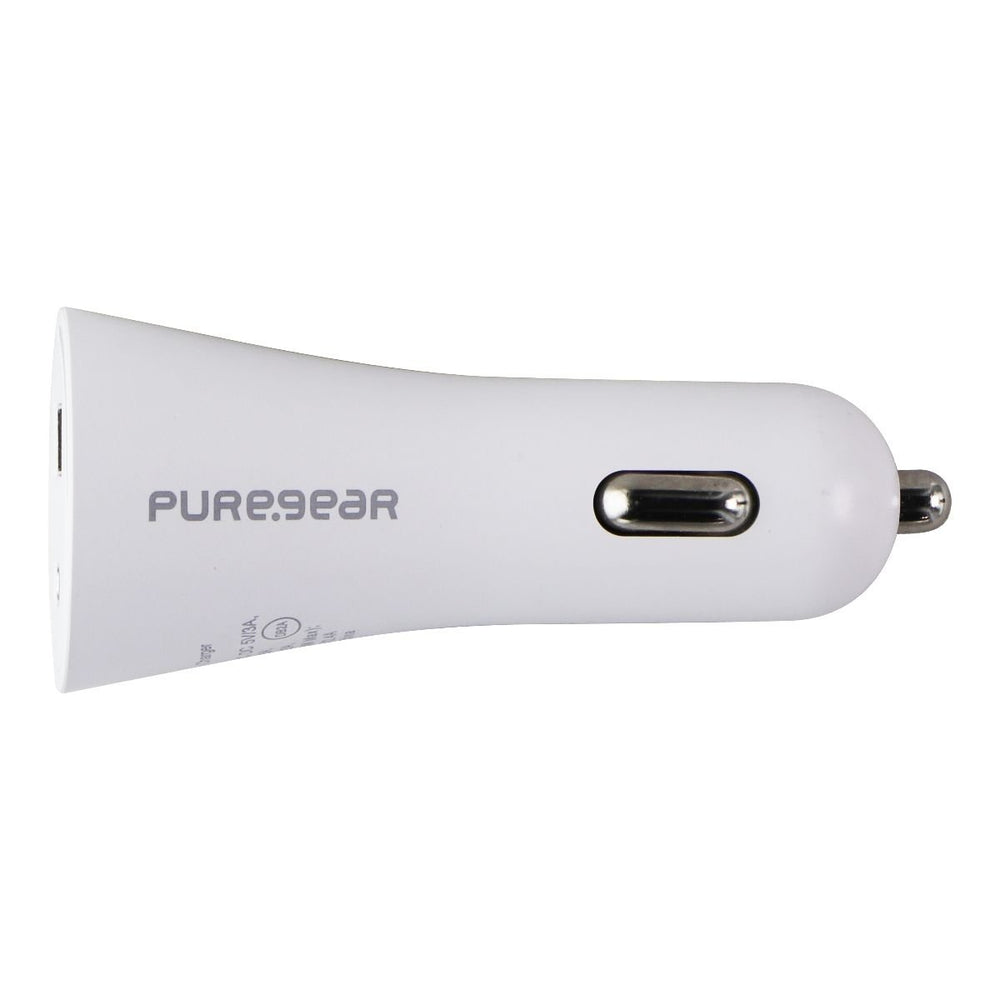 Pure Gear Light Speed 42W Dual Port USB-C + USB-A Car Charger - White Image 2