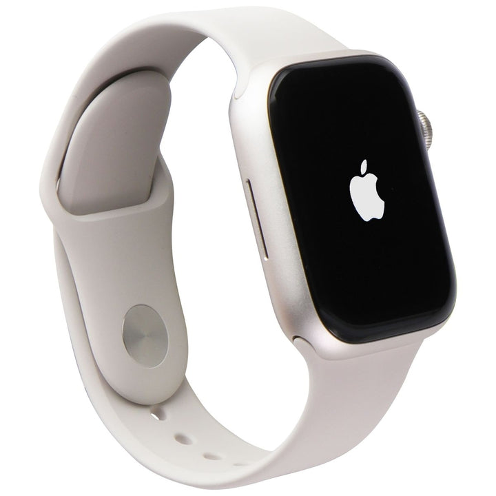 Apple Watch Series 9 (A2980) GPS Only-45mm Starlight AL/Starlight Sport Band S/M Image 1