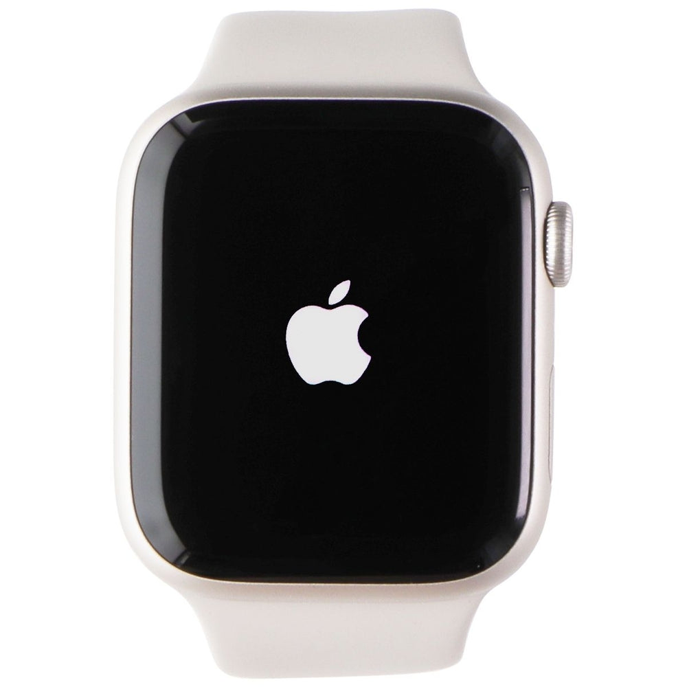 Apple Watch Series 9 (A2980) GPS Only-45mm Starlight AL/Starlight Sport Band S/M Image 2