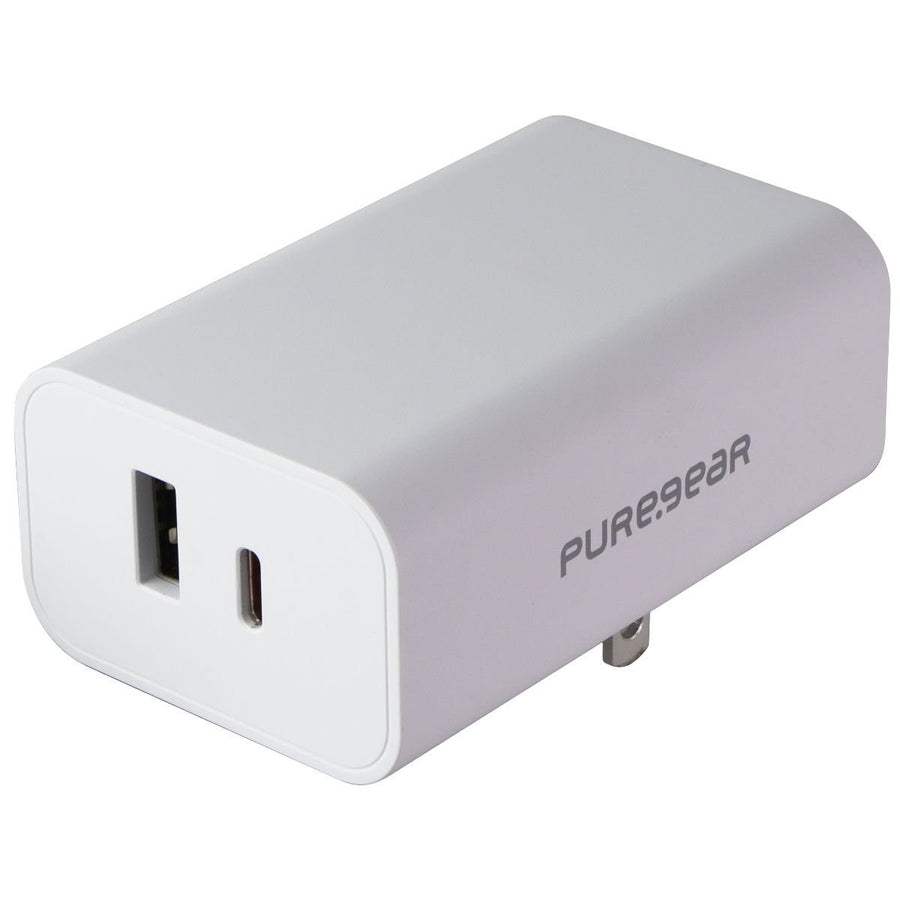 PureGear LightSpeed (42W) USB-C and USB-A Wall Charger - White (63978PG) Image 1