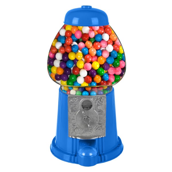 15" Candy Gumball Machine Bank Old Fashioned Metal Glass Ball Bubblegum Image 1