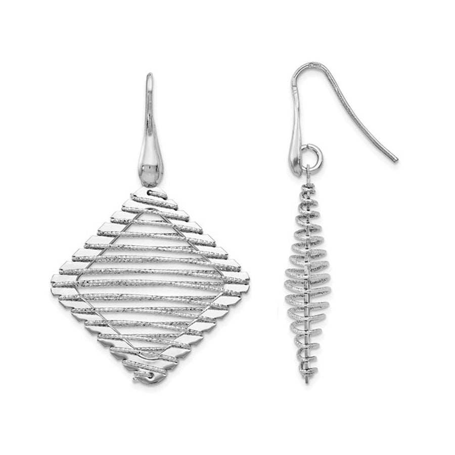 Sterling Silver Dangle Shepherd Hook Earrings Image 1