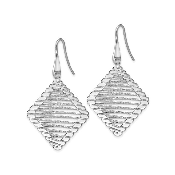 Sterling Silver Dangle Shepherd Hook Earrings Image 4