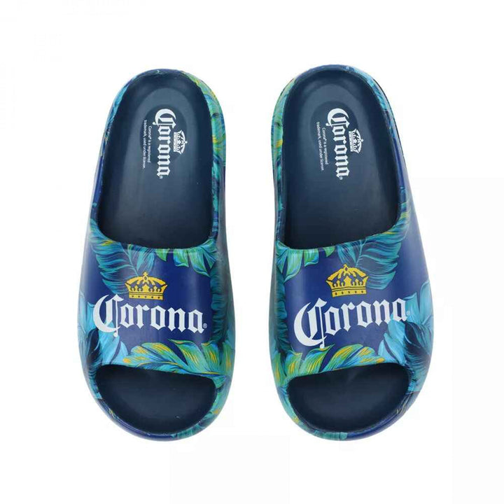 Corona Extra Tropical Flora Mens Cloud Slides Image 1