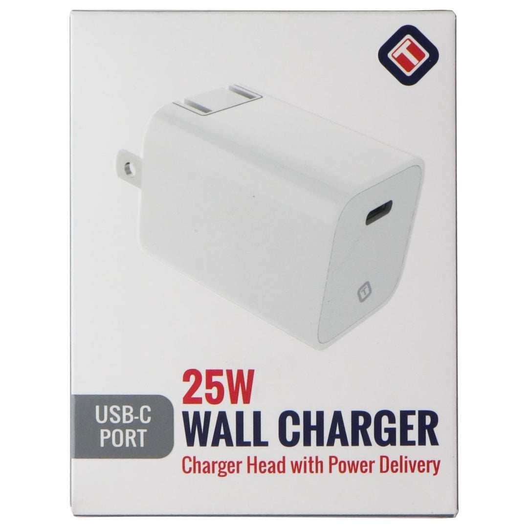 TekYa 25W USB-C Wall Charger for Smartphones/Tablets - White (UNIACT20394) Image 1