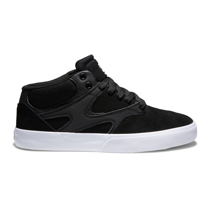 DC Shoes Mens Kalis Vulc Mid Shoes Black/Black/White - ADYS300622-XKKW BLACK/BLACK/WHITE Image 1