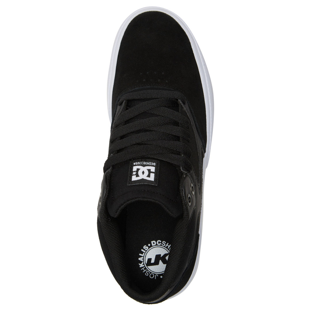 DC Shoes Mens Kalis Vulc Mid Shoes Black/Black/White - ADYS300622-XKKW BLACK/BLACK/WHITE Image 4