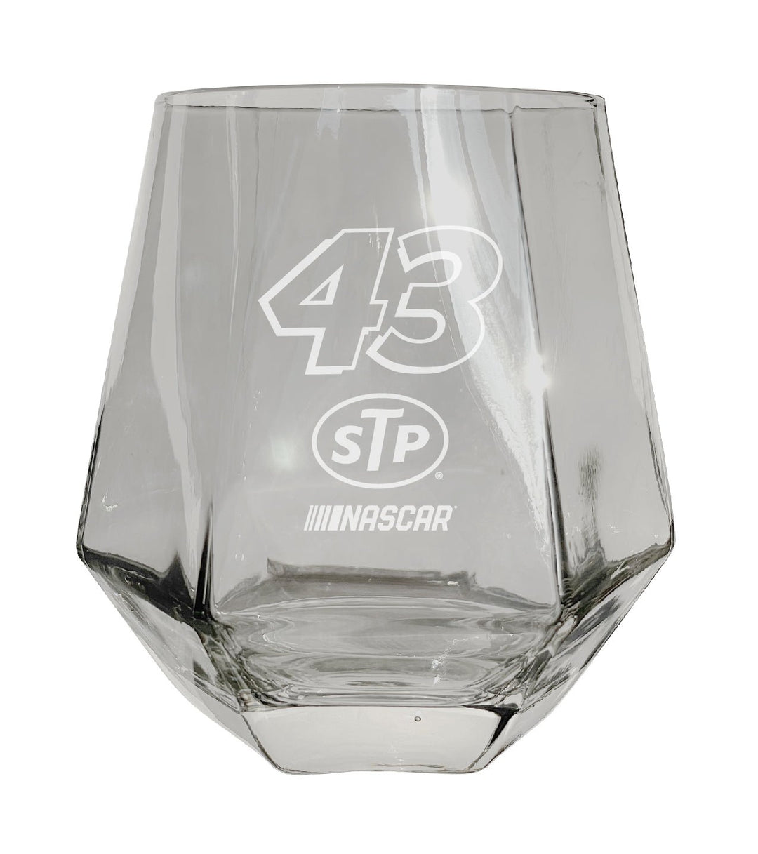 43 Erik Jones STP Officially Licensed Engraved Diamond Wine Glass Image 1