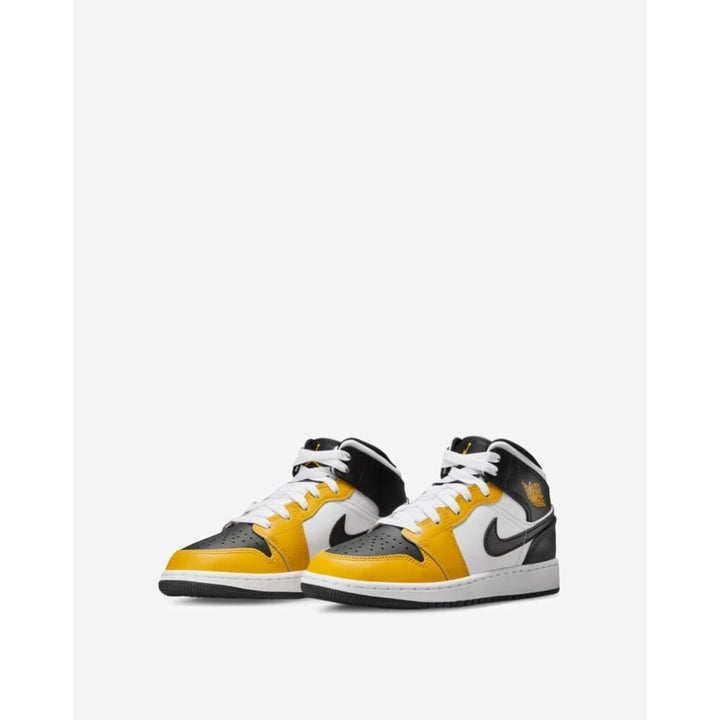 Nike Air Jordan 1 Mid Yellow Ochre/Black-White  DQ8423-701 Grade-School Image 4