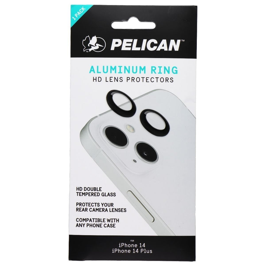 Pelican Aluminum Ring HD Lens Protectors for iPhone 14/14 Plus - Black (1 Pack) Image 1