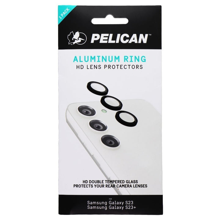 Pelican Aluminum Ring HD Lens Protectors for Galaxy S23/23 Plus - Black (1 Pack) Image 1