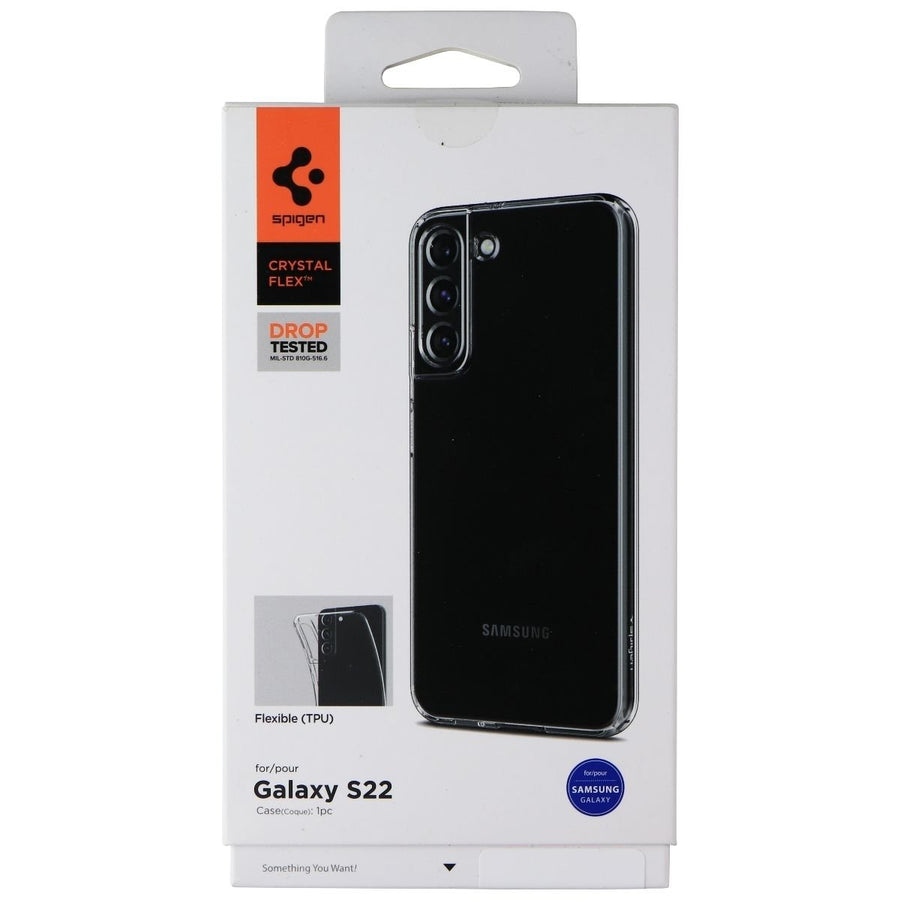 Spigen Crystal Flex Series Case for Samsung Galaxy S22 - Clear Image 1