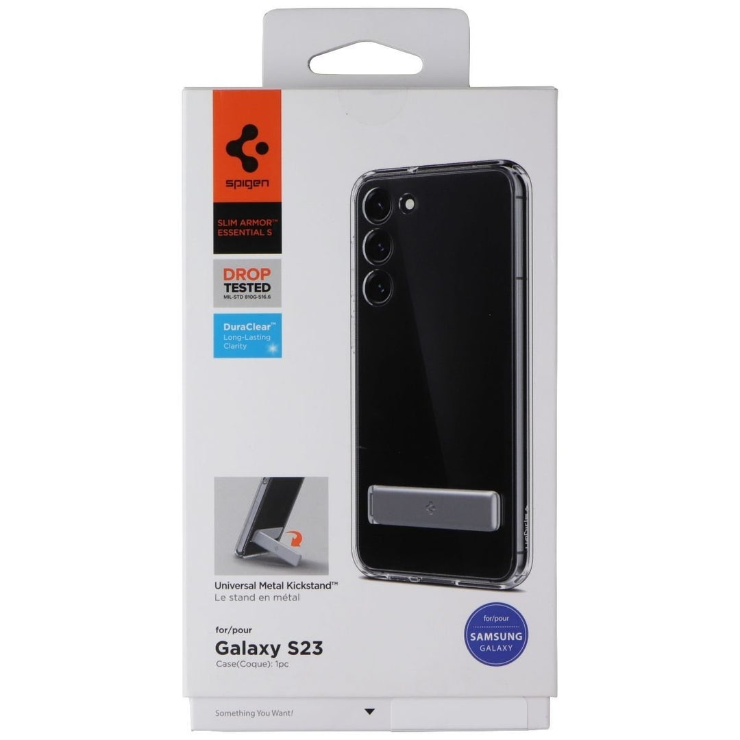 Spigen Slim Armor Essential S Case for Samsung Galaxy S23 - Crystal Clear Image 1