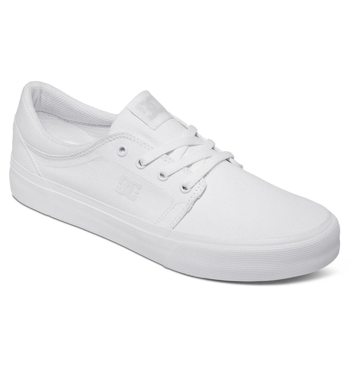 DC Shoes Mens Trase TX Shoes White/White/White - ADYS300656-XWWW WHITE/WHITE/WHITE Image 2