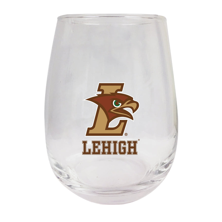 Lehigh University Mountain Hawks 15 oz Stemless Wine Glass Image 1