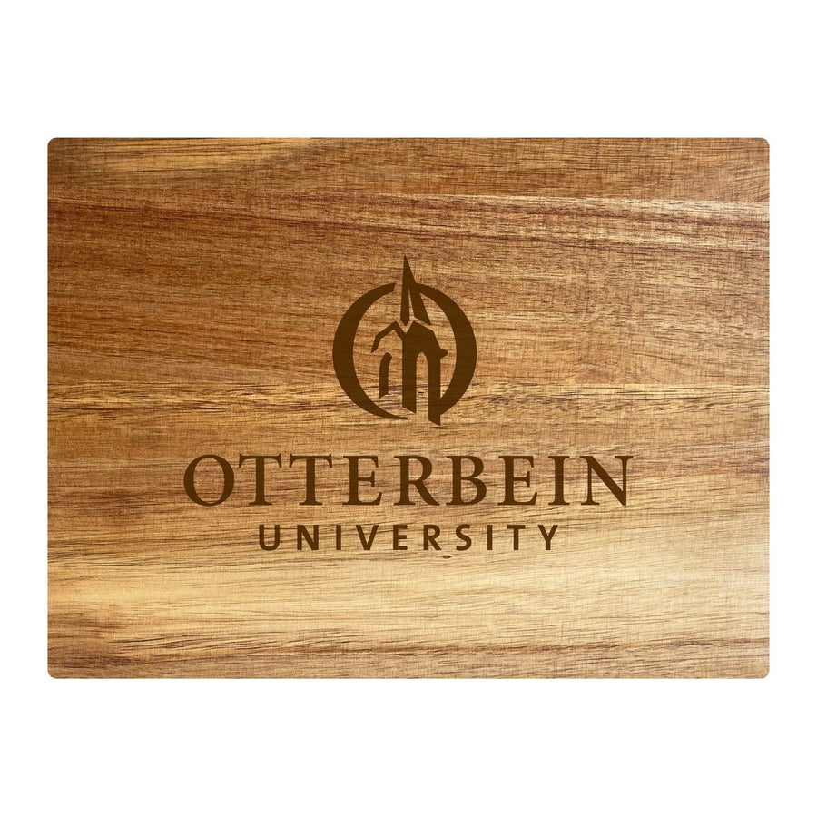 Otterbein University Small 8" x 6" Engraved Acacia Wooden Cutting Board Image 1