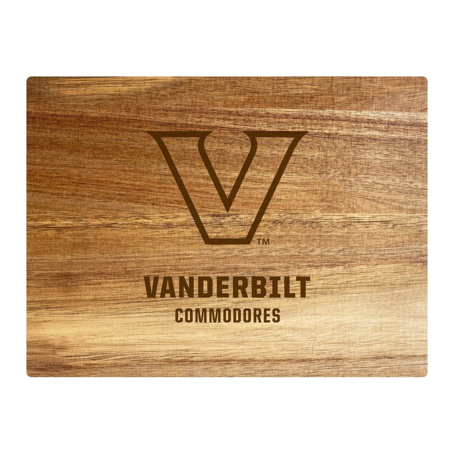 Vanderbilt University Small 8" x 6" Engraved Acacia Wooden Cutting Board Image 1