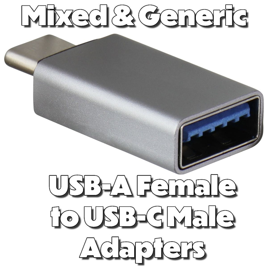 Mixed and Generic USB 3.0 Female to USB-C Male Adapters - Mixed Style / 1 Adapter Image 1