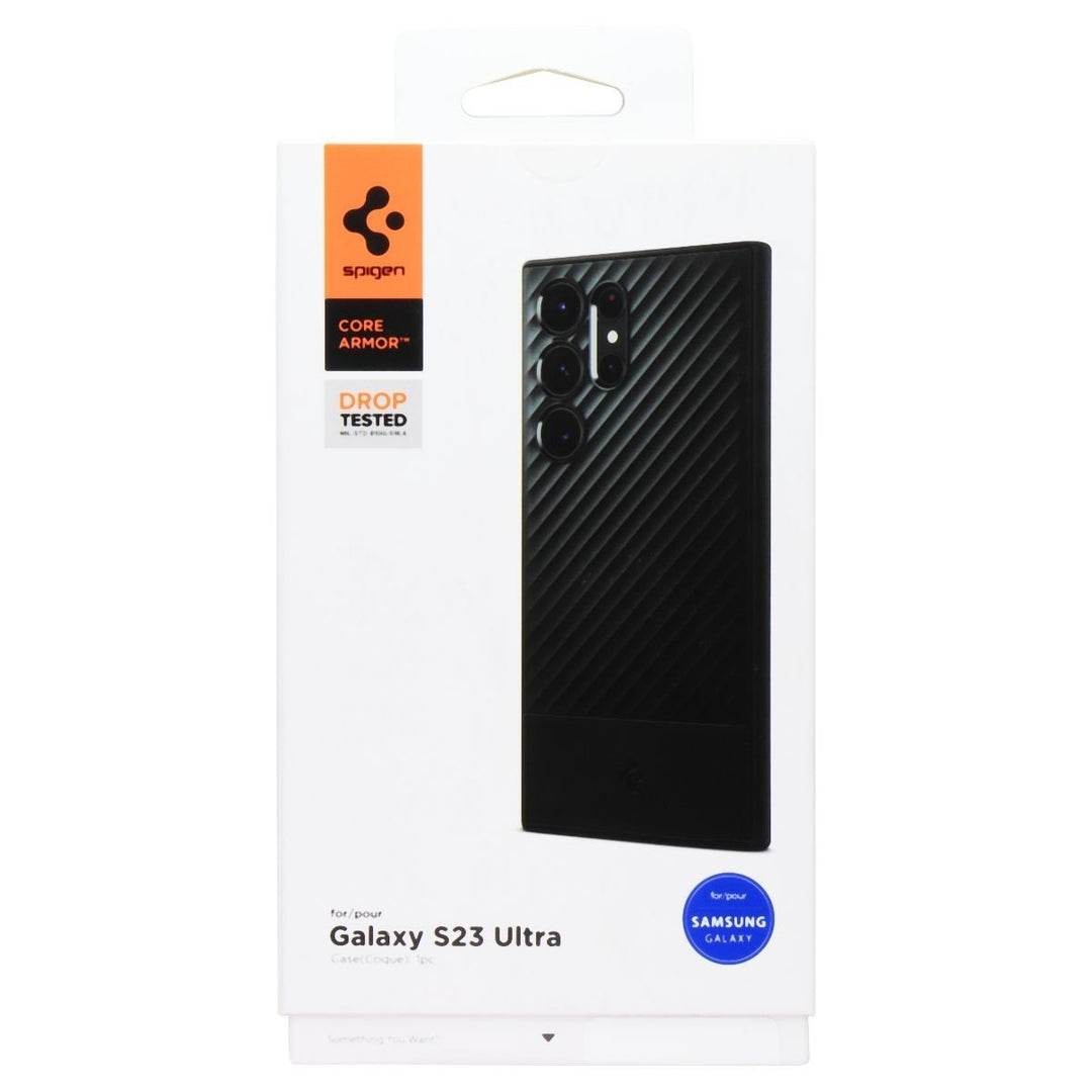 Spigen Core Armor Series Case for Samsung Galaxy S23 Ultra - Black Image 1